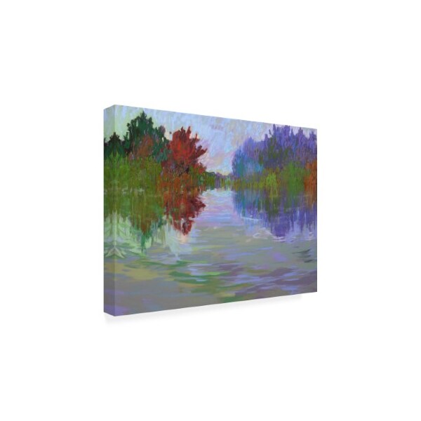 Jane Schmidt 'Waterways VII' Canvas Art,18x24